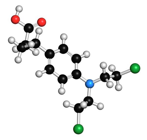 Chlorambucil Poster featuring the photograph Chlorambucil Leukemia Drug Molecule by Molekuul