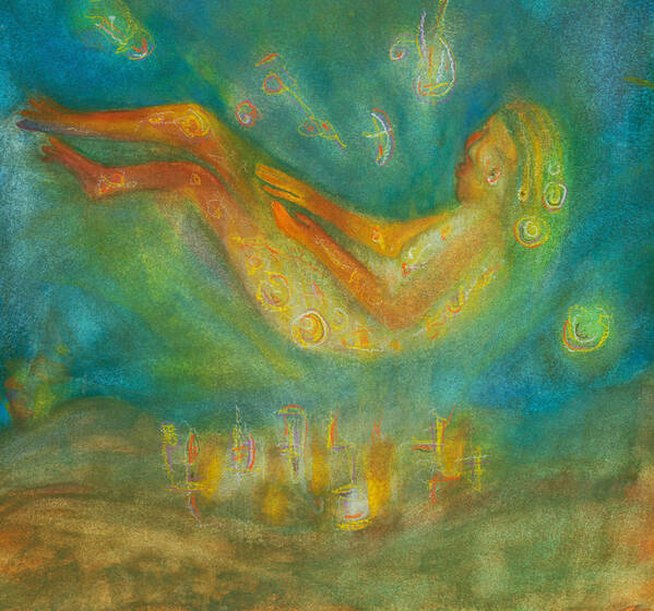 Dreaming Poster featuring the painting Dreaming the light of a new dawning by Suzy Norris