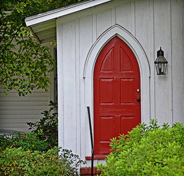 Door Poster featuring the photograph Red Door by Linda Brown