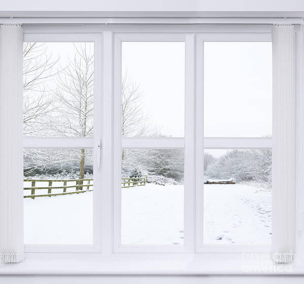 Window Poster featuring the photograph Winter Window by Amanda Elwell