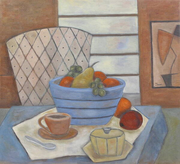 Still Life Poster featuring the painting Morning Coffee by Trish Toro