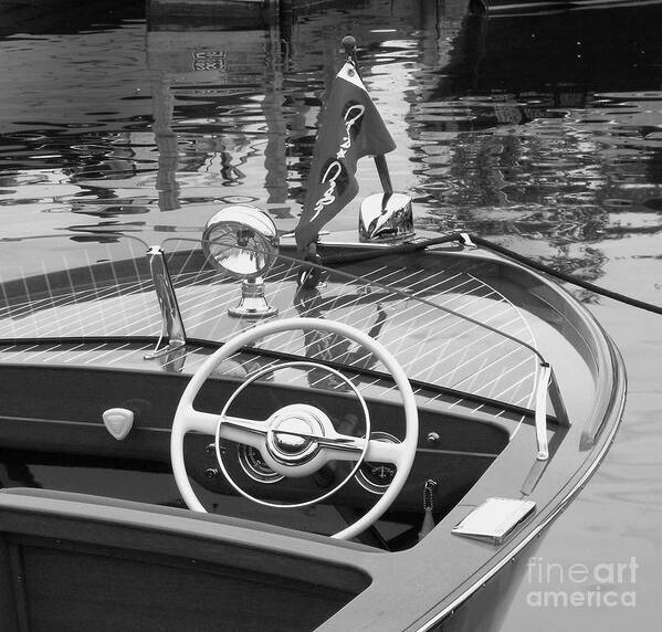 Chris Craft Poster featuring the photograph 1950's Sportsman by Neil Zimmerman