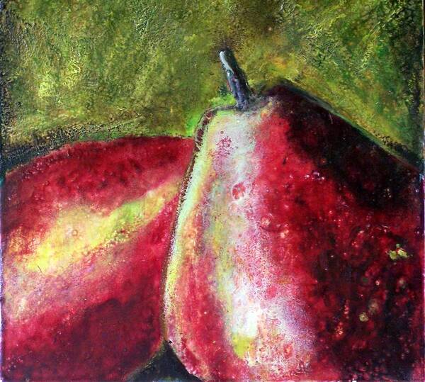Fruit Poster featuring the painting A Pear by Karla Phlypo-Price