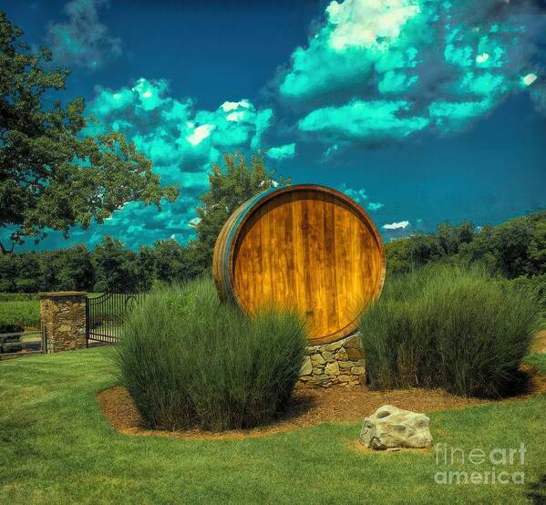 Arrington Vineyards Poster featuring the photograph Arrington Vineyards Barrel by Luther Fine Art