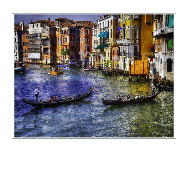 Italy Now Poster featuring the photograph Gondola Ride by Michael Rankin