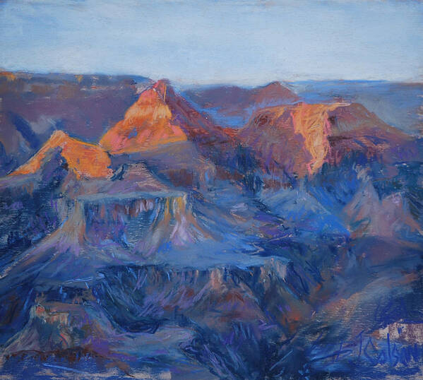 Grand Canyon Poster featuring the pastel Grand Canyon Study by Billie Colson