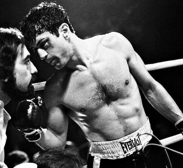 Martin Scorsese And Robert Deniro Publicity Photo Raging Bull 1 1980 Poster featuring the photograph Martin Scorsese and Robert DeNiro publicity photo Raging Bull 1 1980 by David Lee Guss