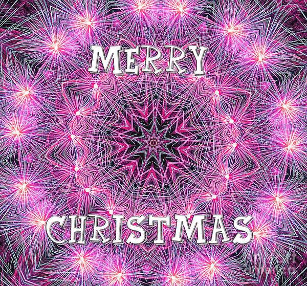 Photography Poster featuring the photograph Merry Christmas Mandala by Kaye Menner by Kaye Menner