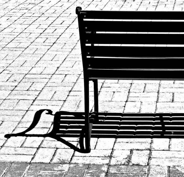 Bench Poster featuring the photograph Muscial Bench by Rebecca Cozart