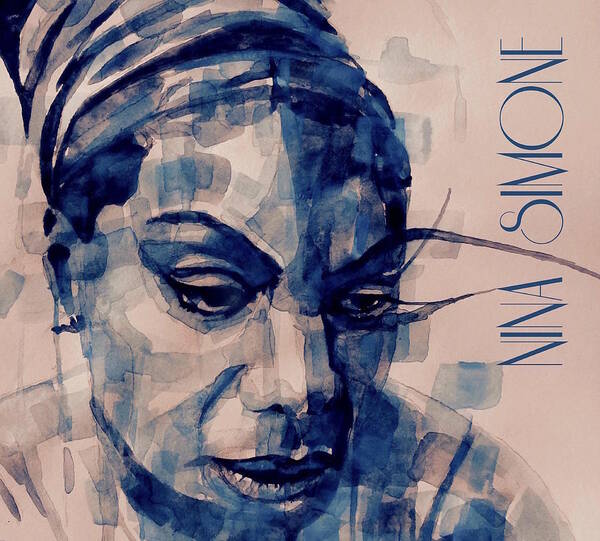 Nina Simone Poster featuring the painting Nina Simone Art by Paul Lovering