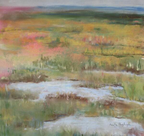 Painting Poster featuring the painting South Jersey Marsh by Paula Pagliughi