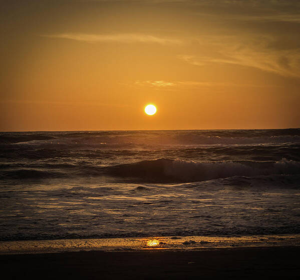 Sunset Poster featuring the photograph Sunset on the Mendocino Coast by Elaine Webster