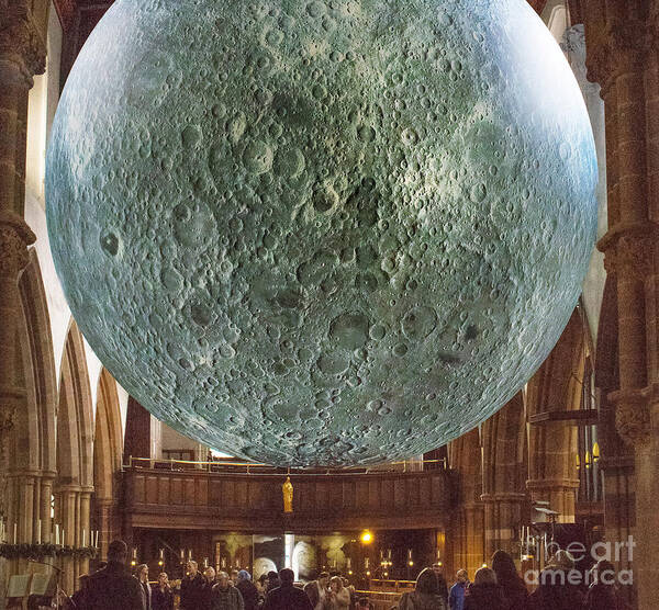 Moon Poster featuring the photograph Suspension by Nick Eagles