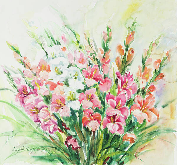 Flowers Poster featuring the painting Watercolor Series 144 by Ingrid Dohm