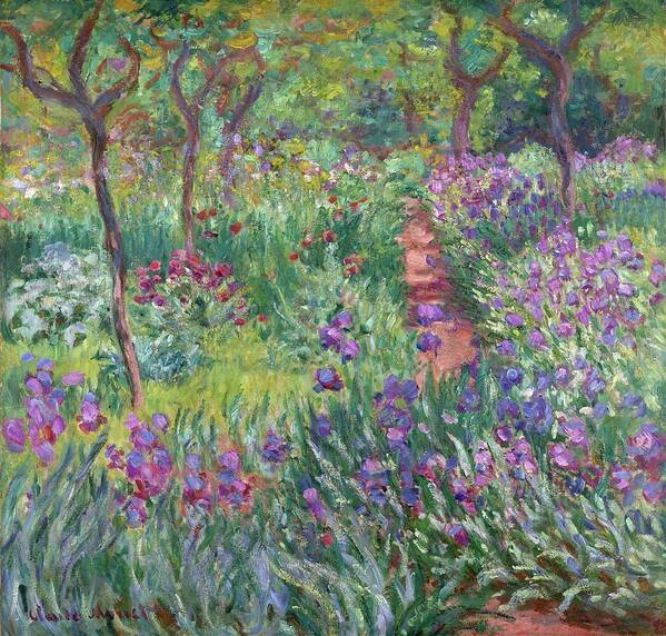 Impressionism Poster featuring the painting The Artist's Garden In Giverny by Claude Monet