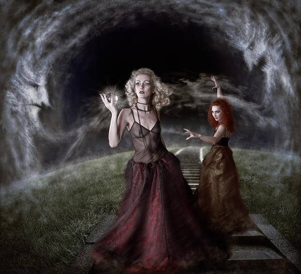 Witch Poster featuring the photograph Witches by Dmitry Laudin