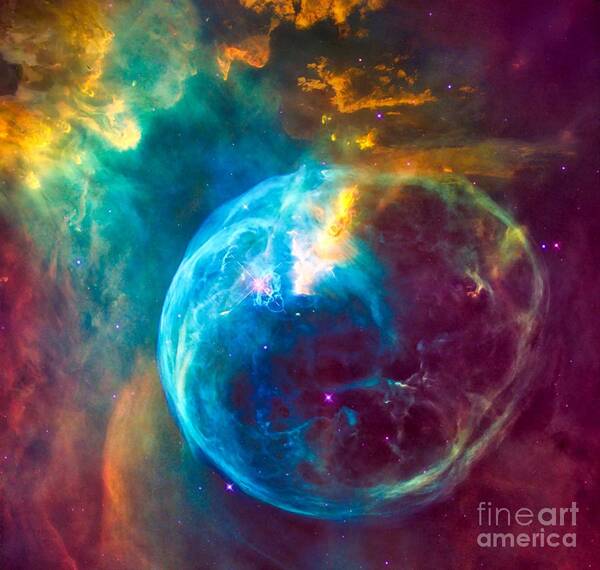 Nebula Poster featuring the photograph Colorful Wall Art Nebula by Stefano Senise