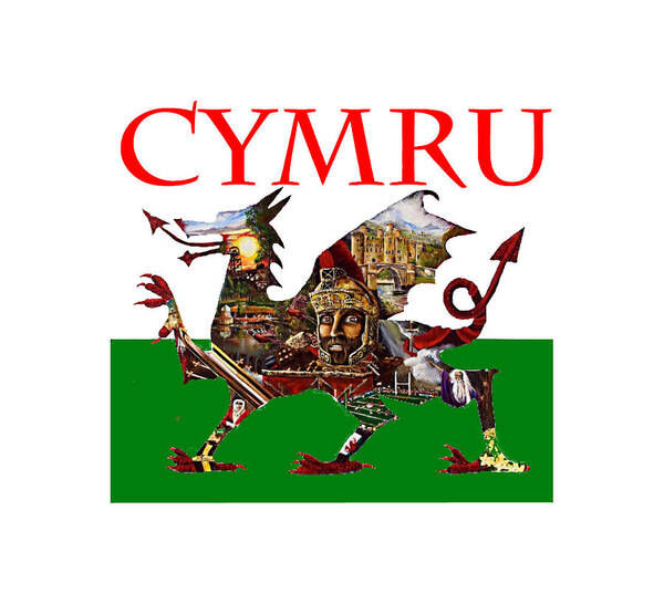 John Palliser Poster featuring the digital art Cymru by John Palliser