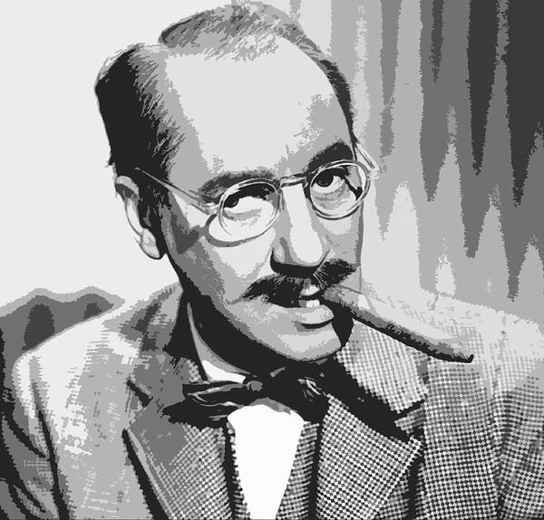 American Poster featuring the digital art Groucho Marx by Roy Pedersen