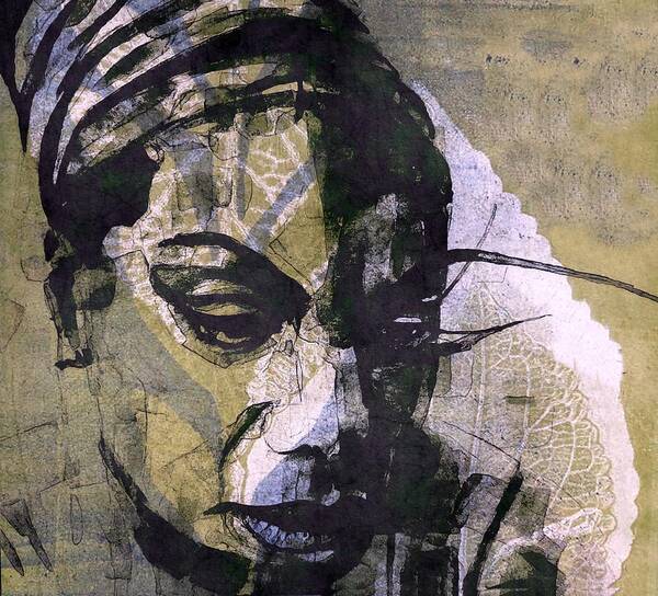 Nina Simone Poster featuring the mixed media I want a little sugar in my bowl by Paul Lovering