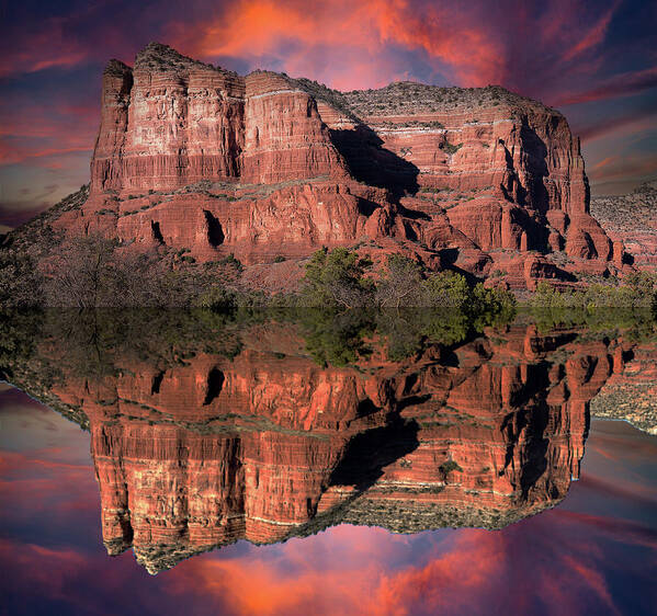 Sedona Poster featuring the photograph Jack's Canyon Reflection by Al Judge