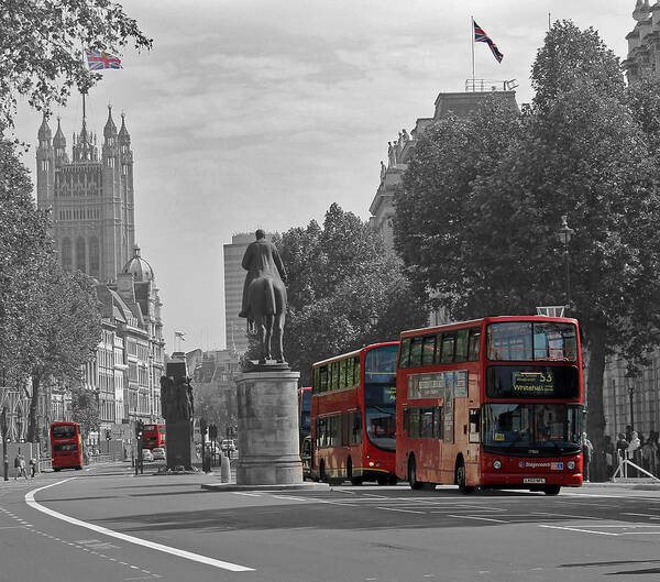 London Poster featuring the photograph Routemaster London Buses by Tony Murtagh