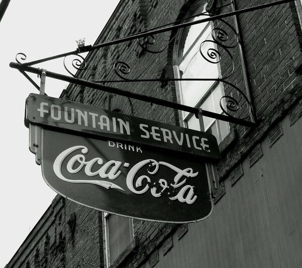 Coca Cola Poster featuring the photograph Old Sign by Wild Thing