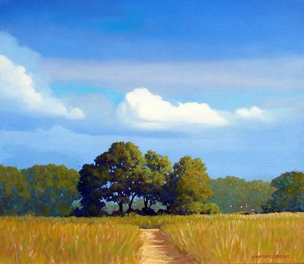 Landscape Poster featuring the painting The Path by Kevin Leveque