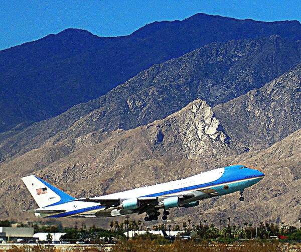 Air Force One Poster featuring the photograph Air Force One 1 by Ron Kandt