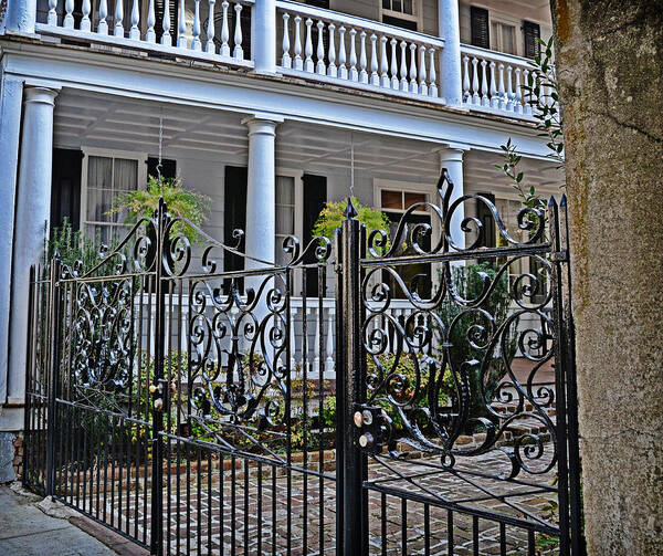 Charleston Poster featuring the photograph Charleston Fence by Linda Brown