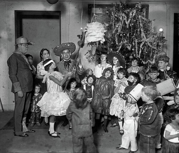 1925 Poster featuring the photograph Christmas, 1925 by Granger