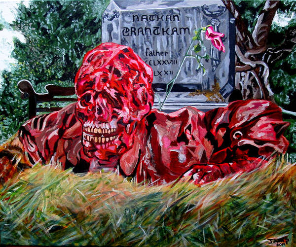 Creepshow Poster featuring the painting Creepshow by Jose Antonio Mendez