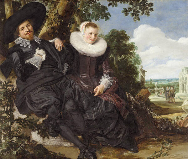 1621 Poster featuring the painting Hals Man And Wife, 1621 by Granger