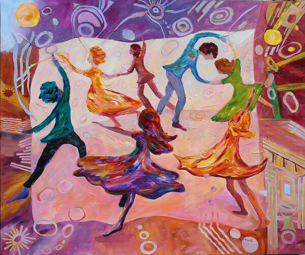 Dancing Poster featuring the painting I Could Have Danced All Night by Naomi Gerrard