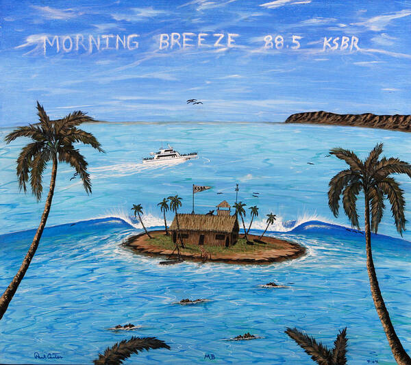 Radiostation Prints Poster featuring the painting Morning Breeze Cruise by Paul Carter