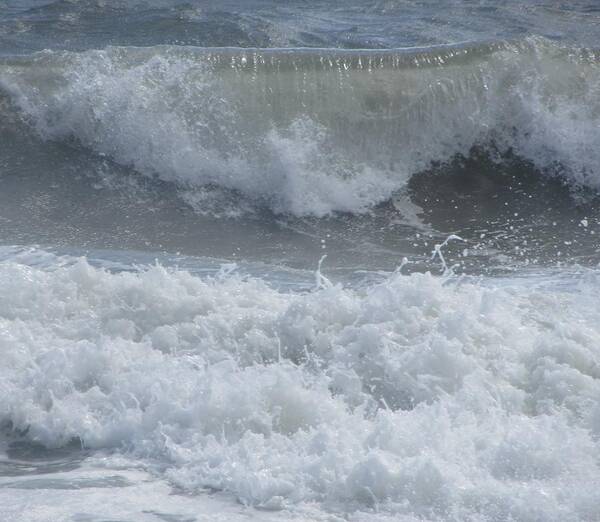 Ocean Poster featuring the photograph Ocean at Kill Devil Hills by Cathy Lindsey