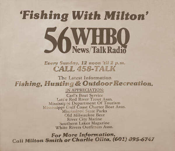 Fishing With Milton Poster featuring the photograph Smith Press Bill by Jeanne May