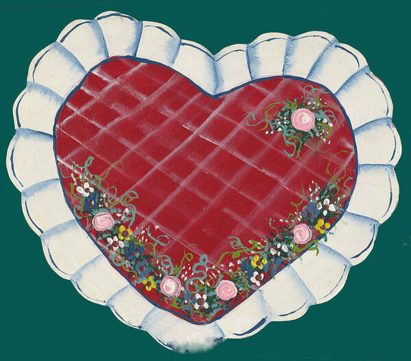 Valentine Poster featuring the painting Valentine Heart by Barbara McDevitt