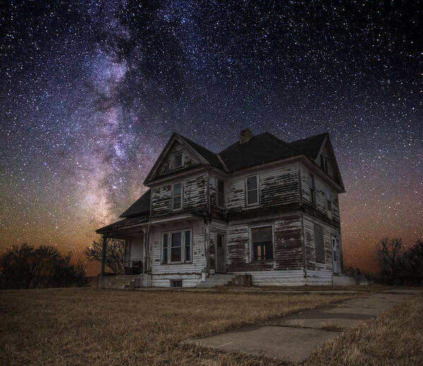 Milky Way Poster featuring the photograph What Once Was by Aaron J Groen