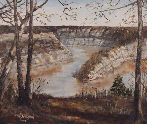 Genesee River Poster featuring the painting Full of Spring #1 by George Richardson