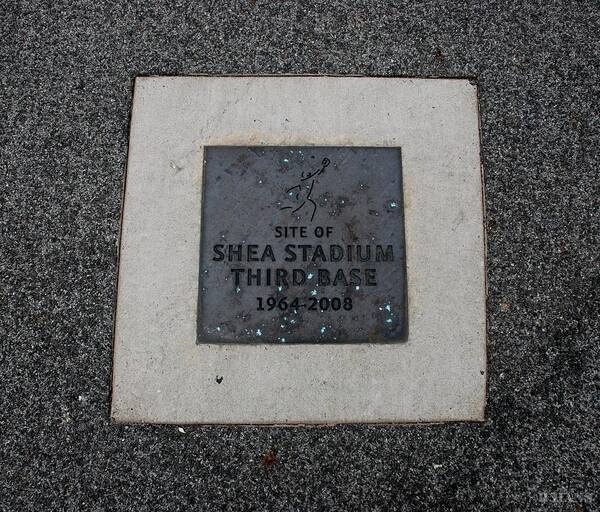 Shea Stadium Poster featuring the photograph Shea Stadium Third Base by Rob Hans