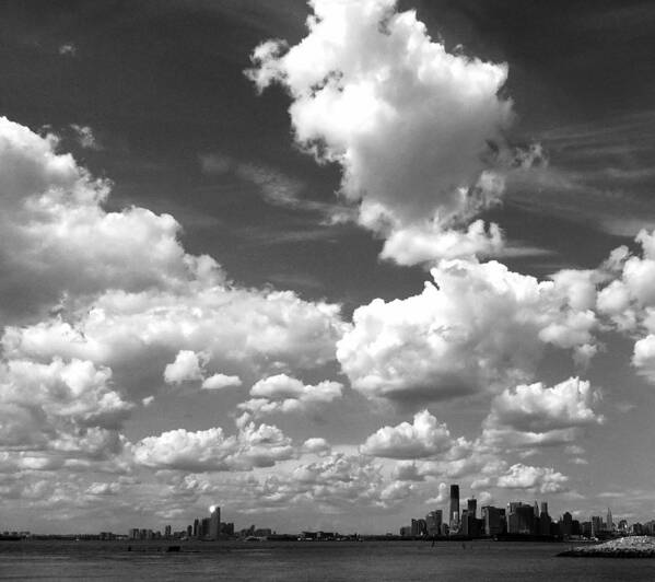 Clouds Poster featuring the photograph Sky Over Sunset Park Brooklyn by Frank Winters