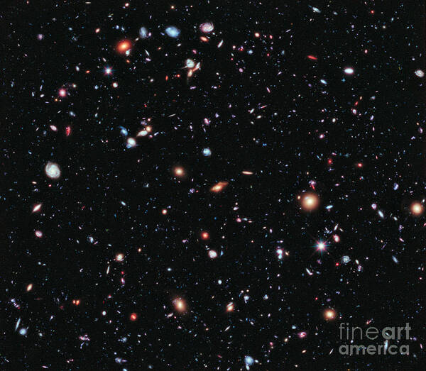 Hubble Ultra Deep Field Poster featuring the photograph Hubble eXtreme Deep Field by Nasa