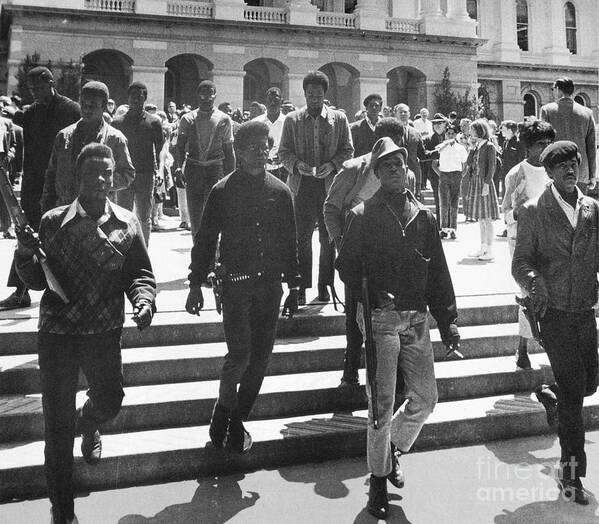 1967 Poster featuring the photograph Black Panthers, 1967 by Granger