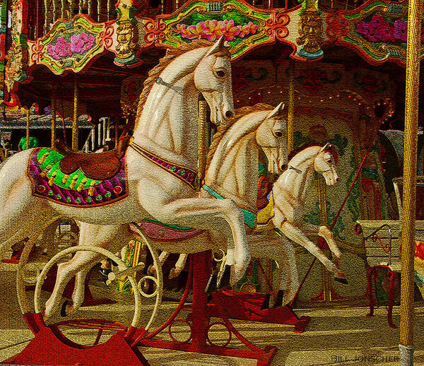 Carousel Poster featuring the photograph Carousel by Bill Jonscher