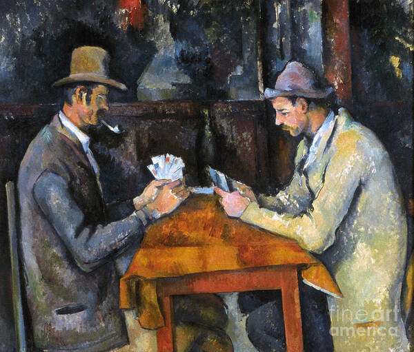 Aod Poster featuring the photograph CEZANNE: CARD PLAYER, c1892 by Granger