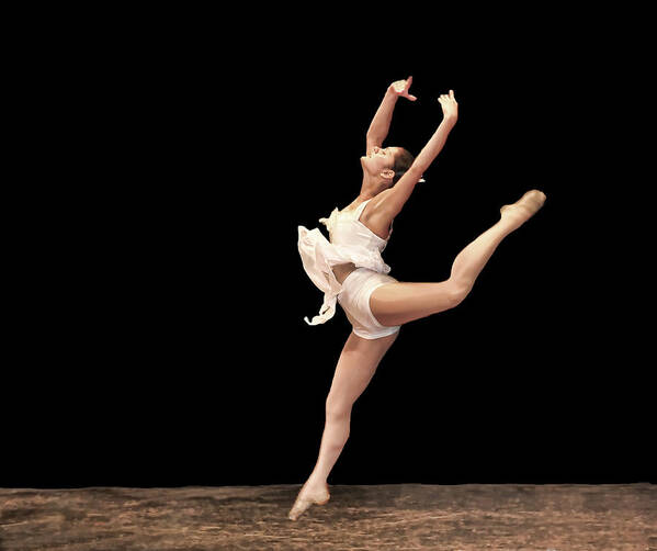 Ballet Dancer Poster featuring the photograph Firebird Ballet Position by Ginger Wakem