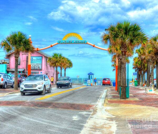 Beach Poster featuring the photograph Flagler Avenue by Debbi Granruth