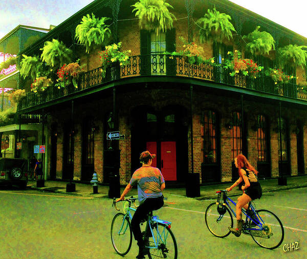 New Or Lens Poster featuring the photograph French Quarter Flirting On The Go by CHAZ Daugherty