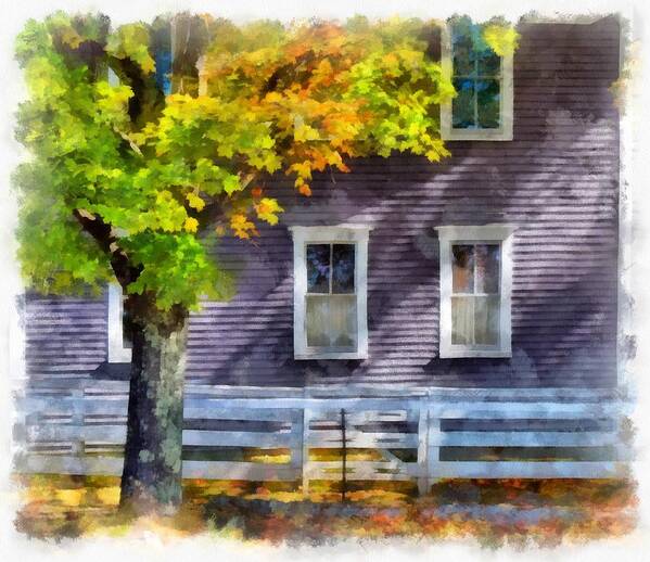 Shaker Village Poster featuring the photograph Hints of Fall by Tricia Marchlik